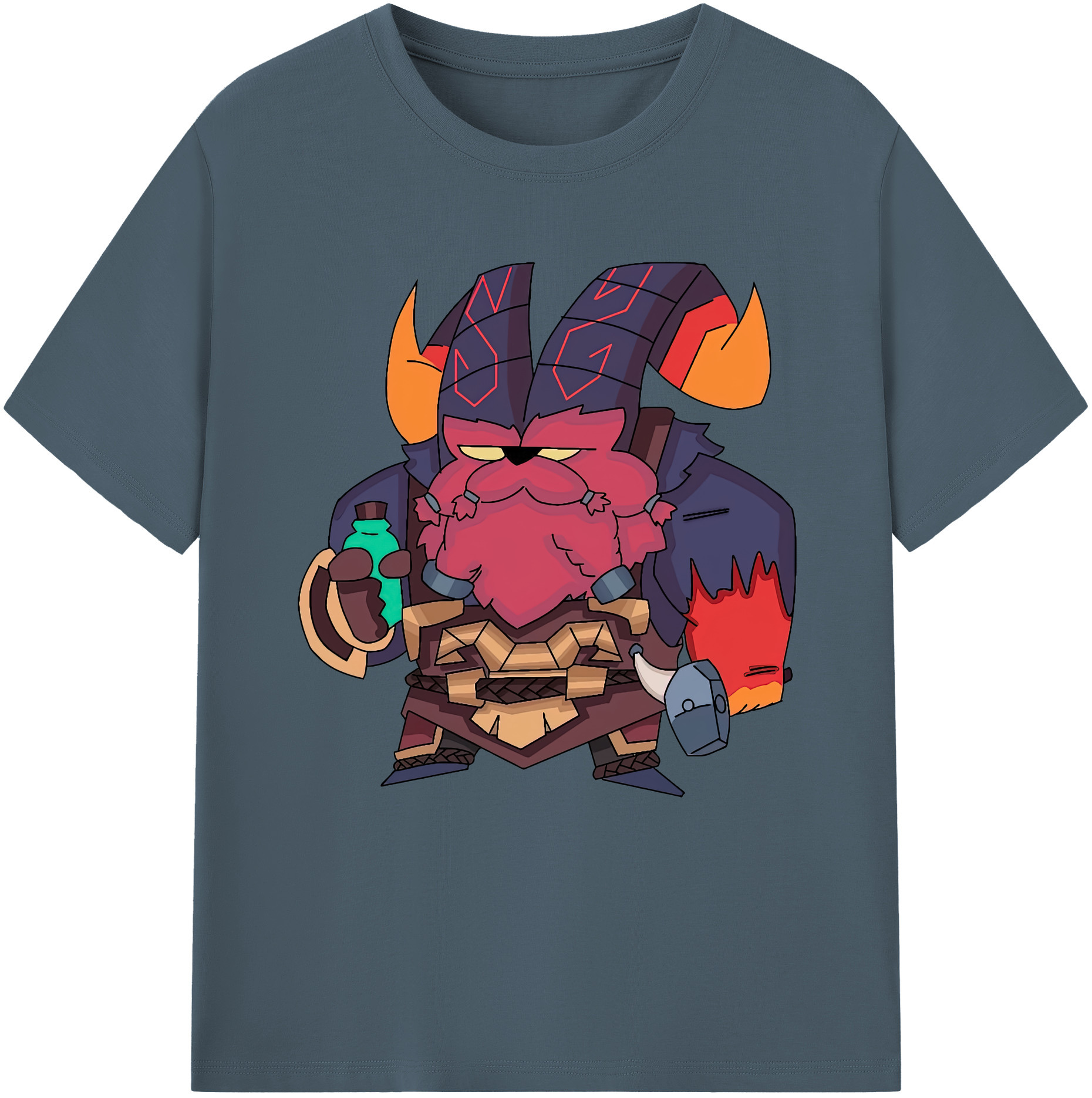 リーグ・オブ・レジェンド League of Legends LOL 綿100％半袖Tシャツ（フロントプリント）